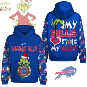 Buffalo Bills Grinch My Bills Stole My Heart Hoodie