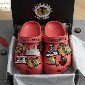 Chicago Blackhawks Crocs With Charms Chicago Blackhawks Crocs With Charms