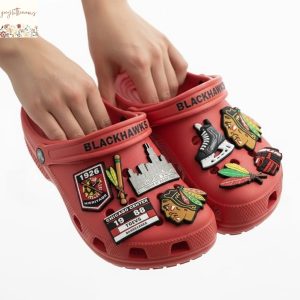 Chicago Blackhawks Crocs With Charms