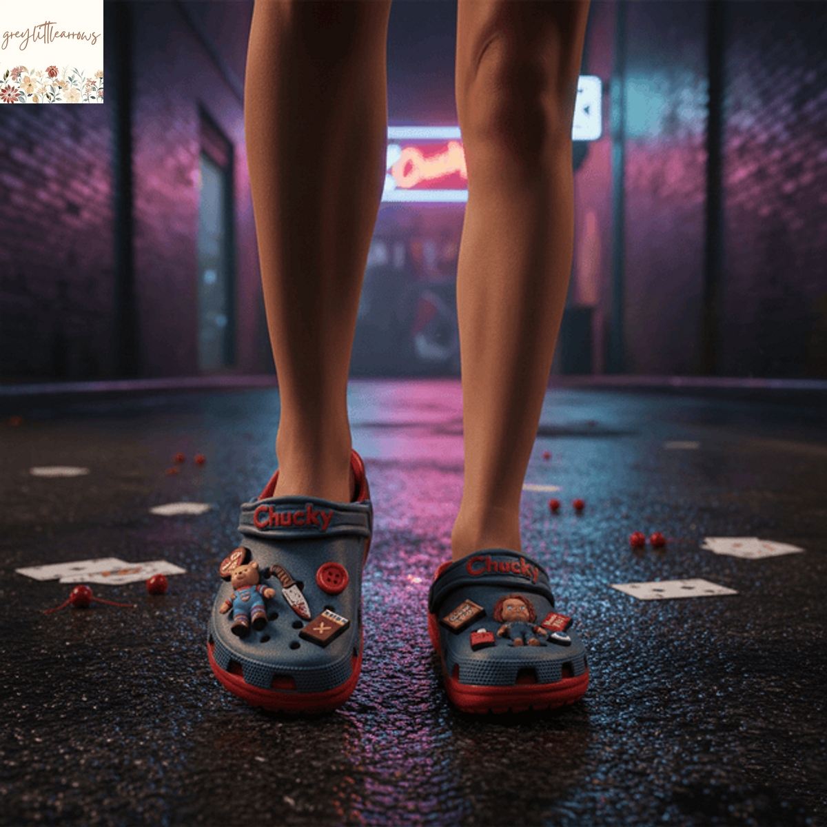 Chucky Crocs With Chrams Chucky Crocs With Chrams
