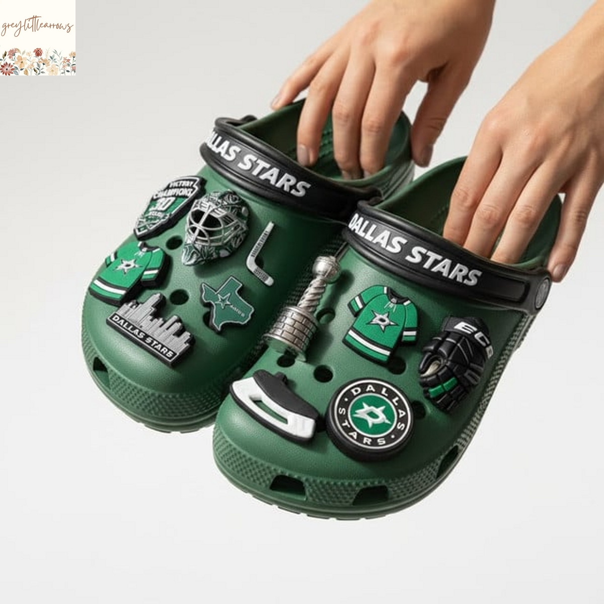 Dallas Stars Crocs With Charms Dallas Stars Crocs With Charms