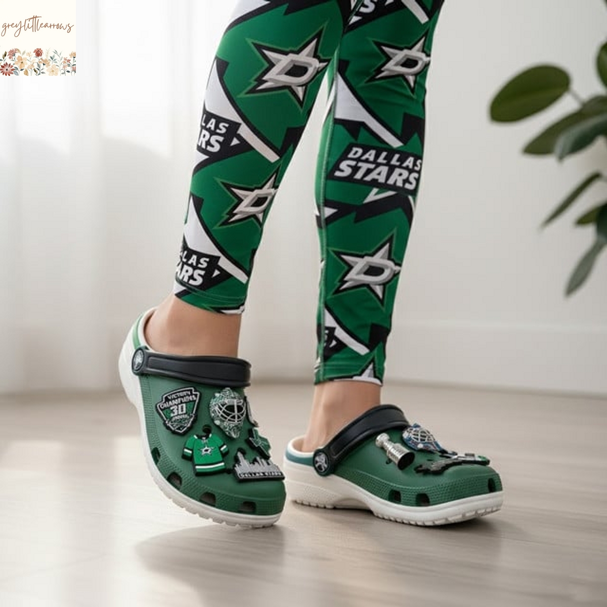 Dallas Stars Crocs With Charms Dallas Stars Crocs With Charms