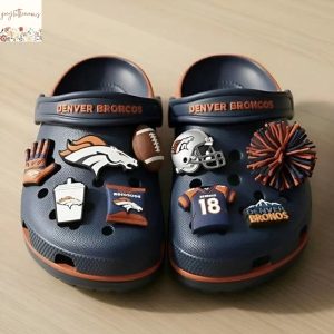 Denver Broncos Crocs With Charm Denver Broncos Crocs With Charm