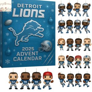 Detroit Lions Star Advent Calendar