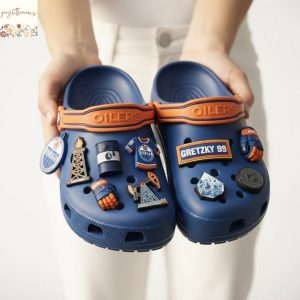 Edmonton Oilers Crocs With Charms