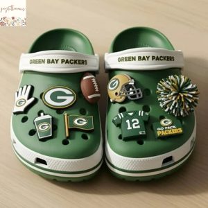 Green Bay Packers Crocs With Charm Green Bay Packers Crocs With Charm