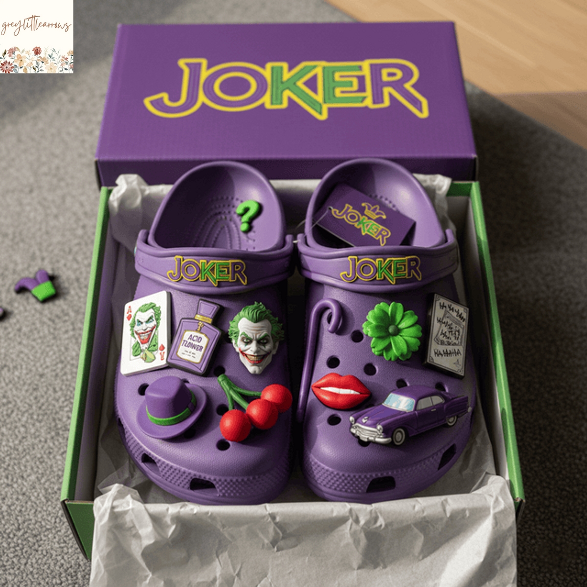 Joker Crocs With Chrams Joker Crocs With Chrams