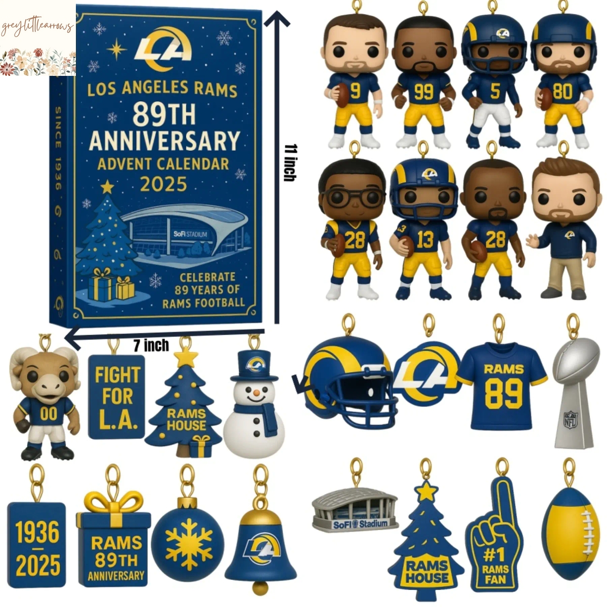 Los Angeles Rams 89th Anniversary Advent Calendar Los Angeles Rams 89th Anniversary Advent Calendar