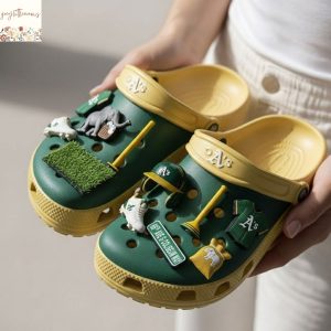 Oklahoma Athletics Crocs With Charms