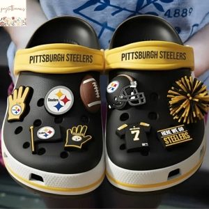 Pittsburgh Steelers Crocs With Charm Pittsburgh Steelers Crocs With Charm