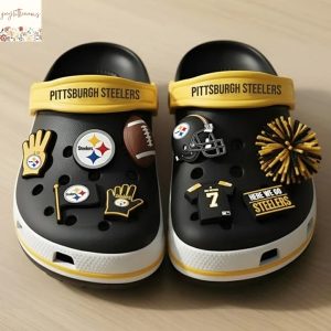 Pittsburgh Steelers Crocs With Charm