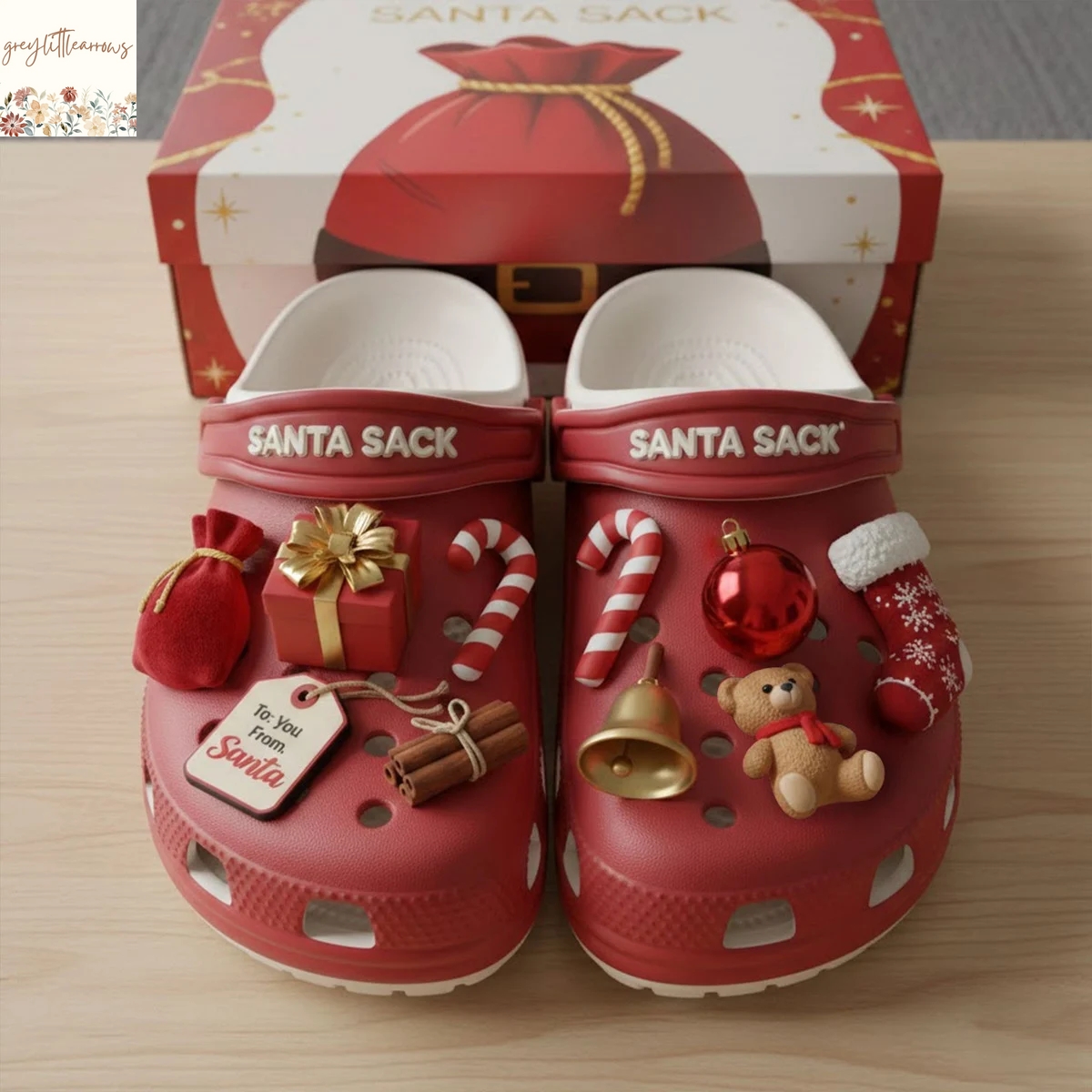 Santa Sack Crocs With Chrams Santa Sack Crocs With Chrams
