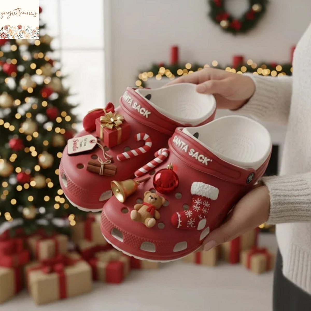 Santa Sack Crocs With Chrams Santa Sack Crocs With Chrams