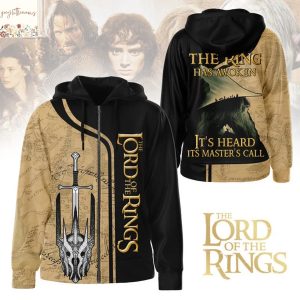 The Lord Of The Rings The Ring Has Awoken Its Heard Its Master Call Zip Hoodie