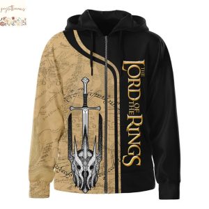 The Lord Of The Rings The Ring Has Awoken Its Heard Its Master Call Zip Hoodie