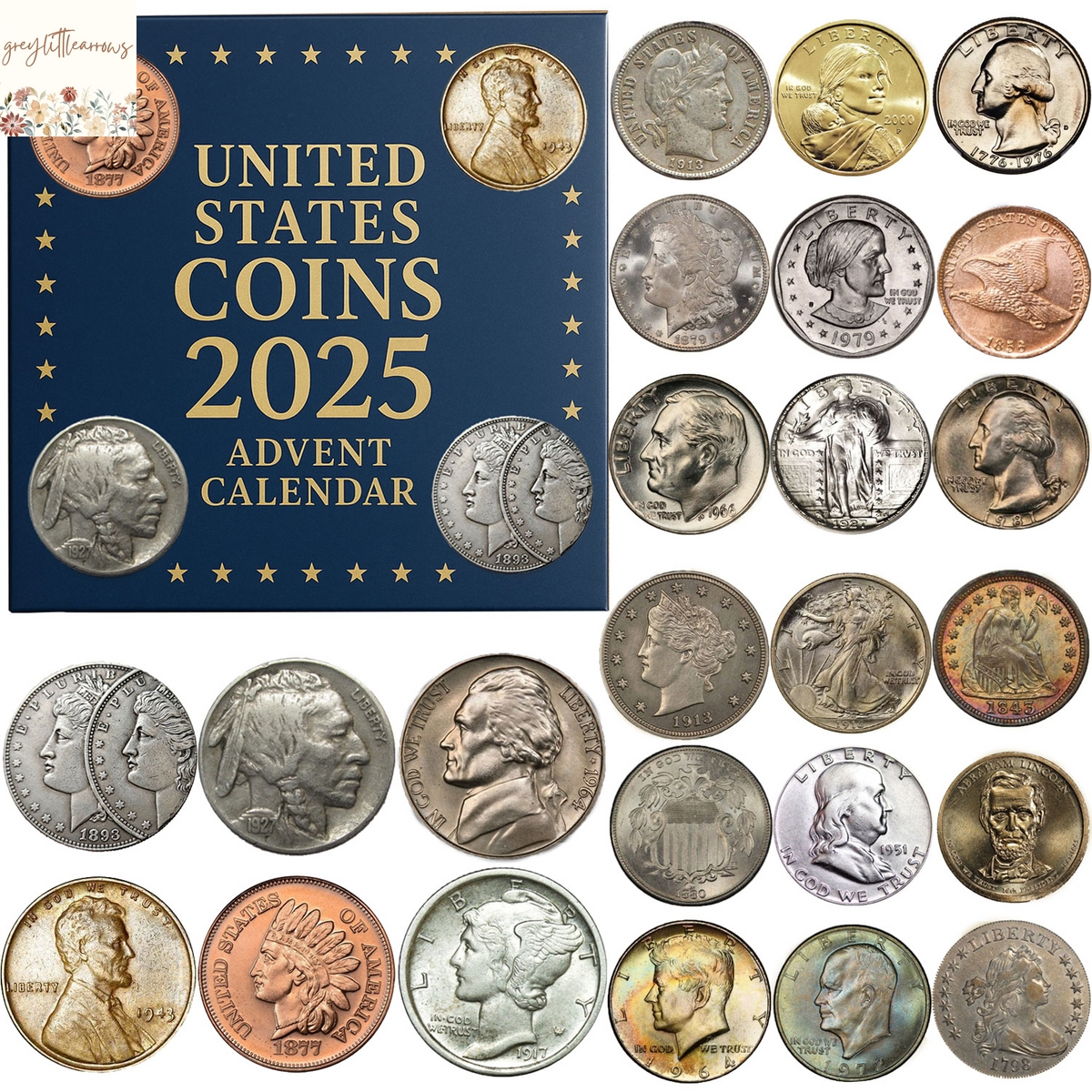United States Coins 2025 Advent Calendar United States Coins 2025 Advent Calendar