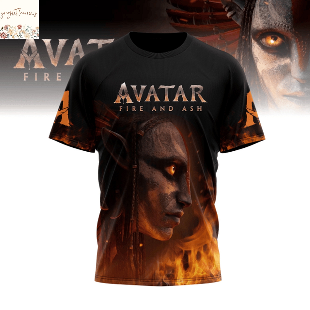 Avatar Fire And Ash I See You 3D T-Shirt Avatar Fire And Ash I See You 3D T-Shirt