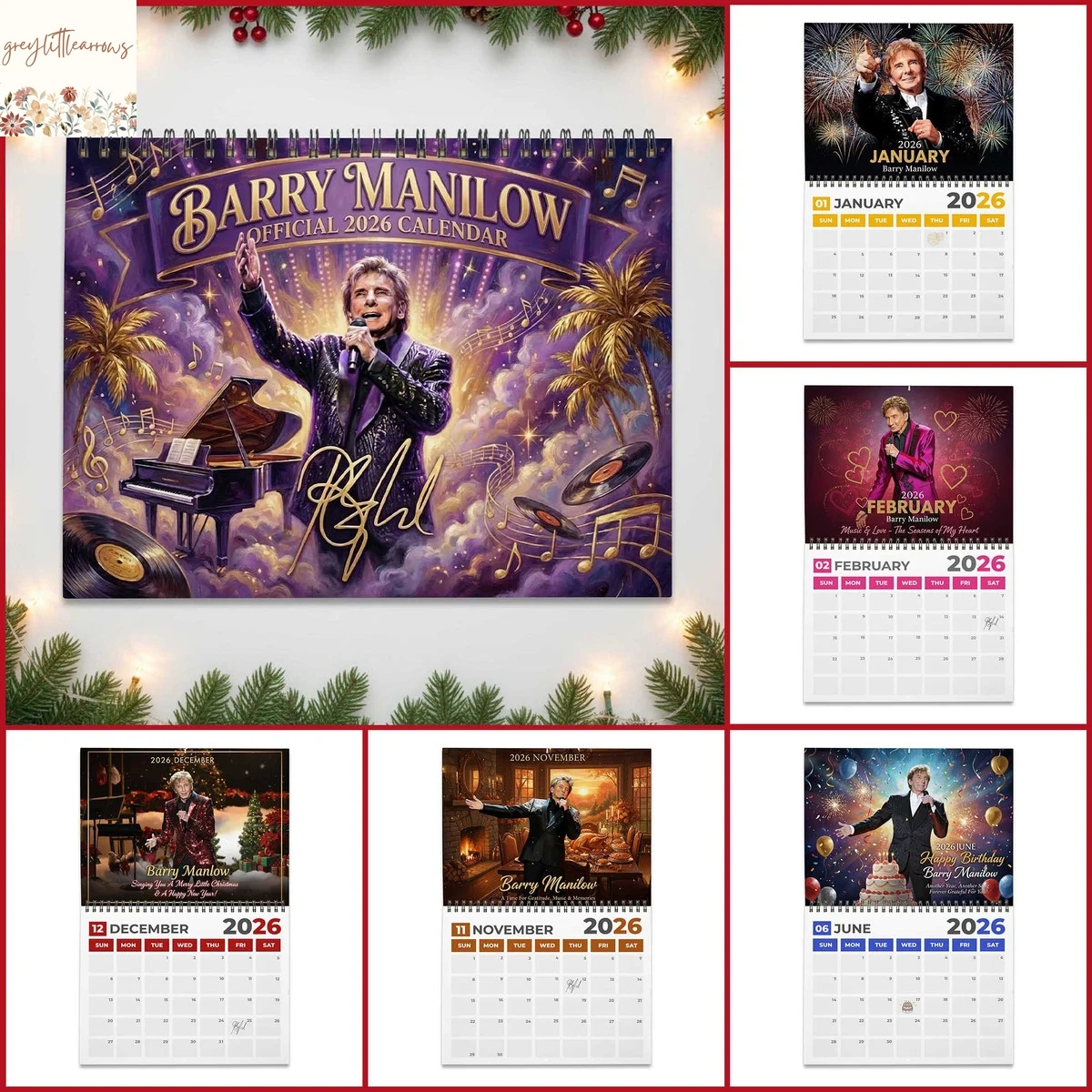 Barry Manilow 2026 Wall Calendar Barry Manilow 2026 Wall Calendar