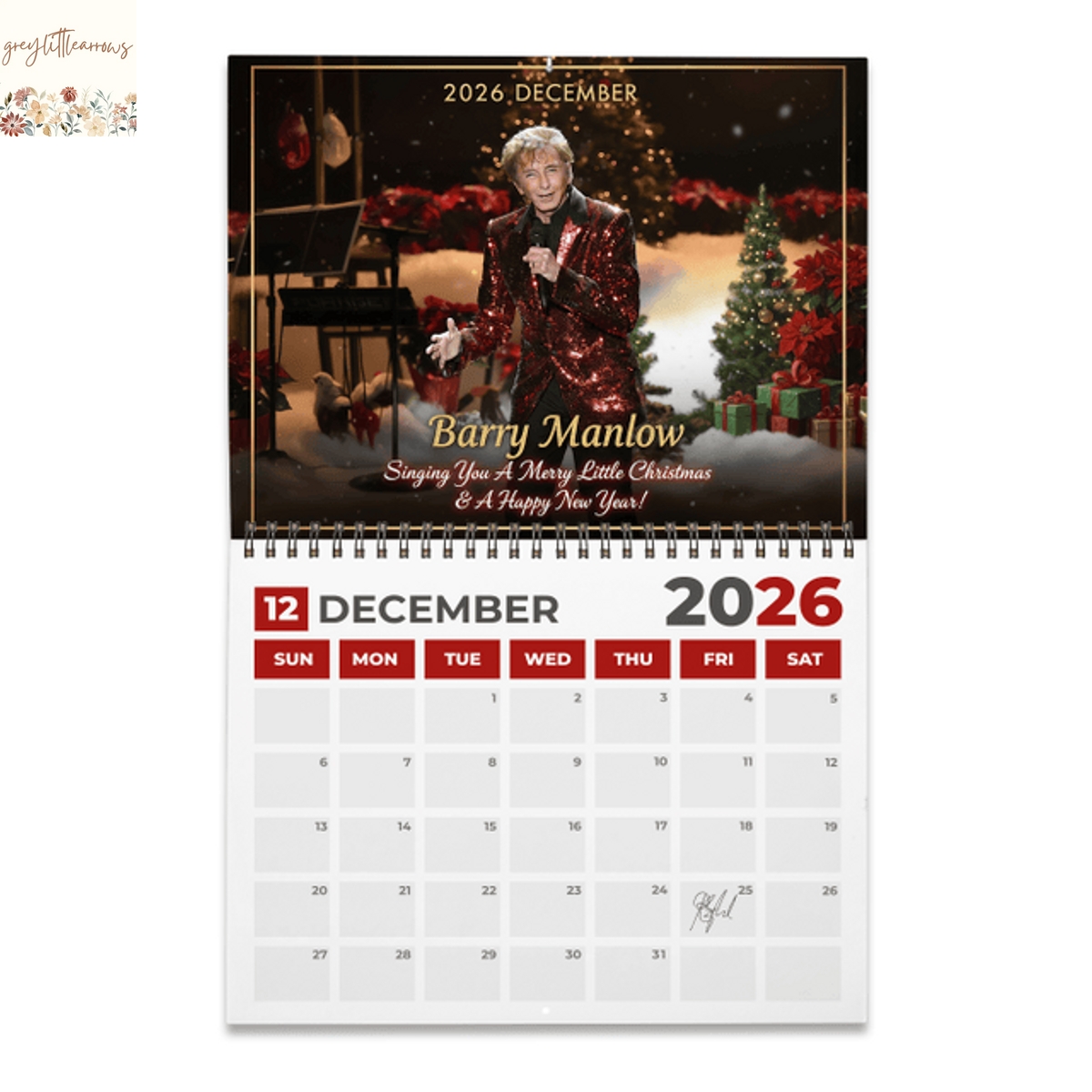 Barry Manilow 2026 Wall Calendar Barry Manilow 2026 Wall Calendar