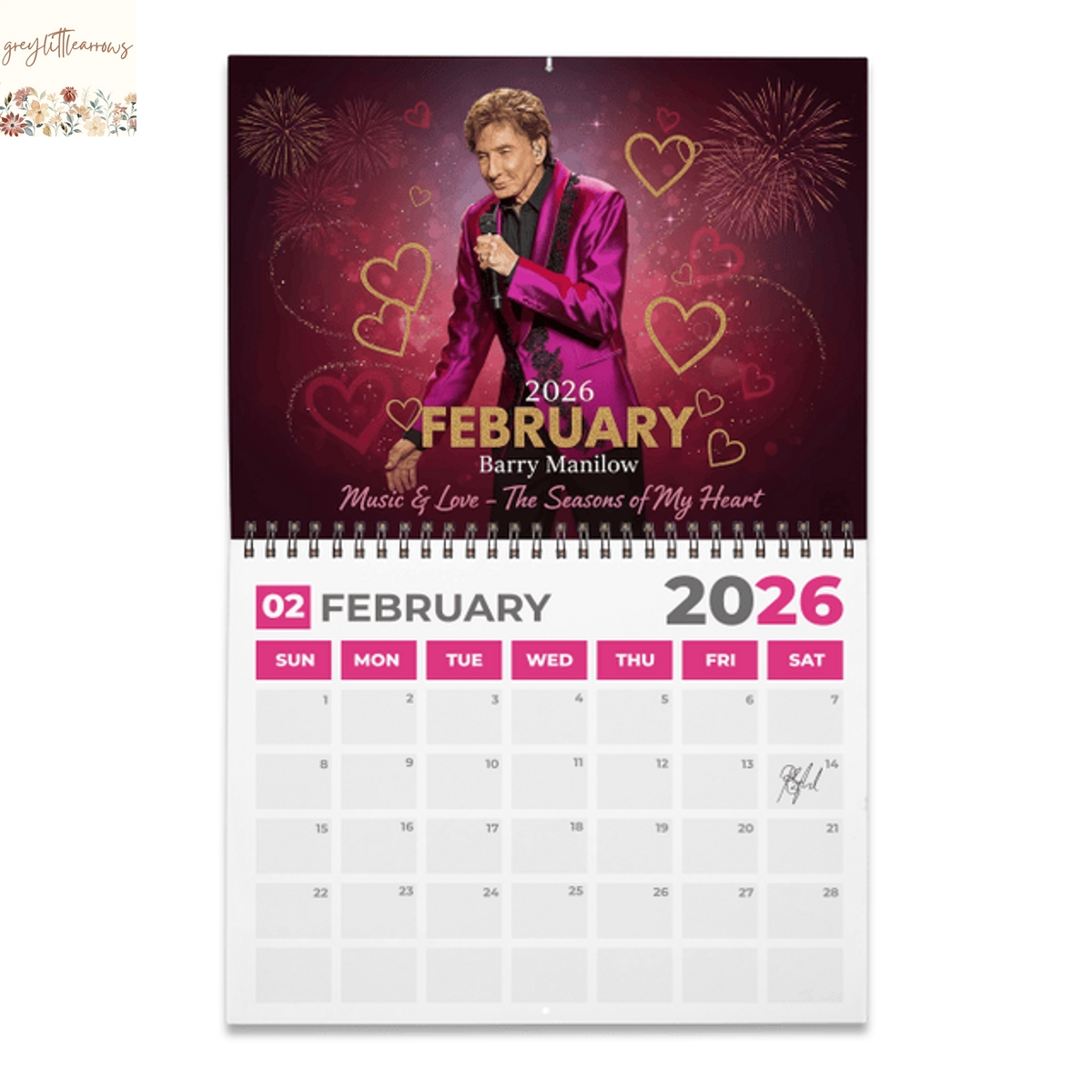 Barry Manilow 2026 Wall Calendar Barry Manilow 2026 Wall Calendar
