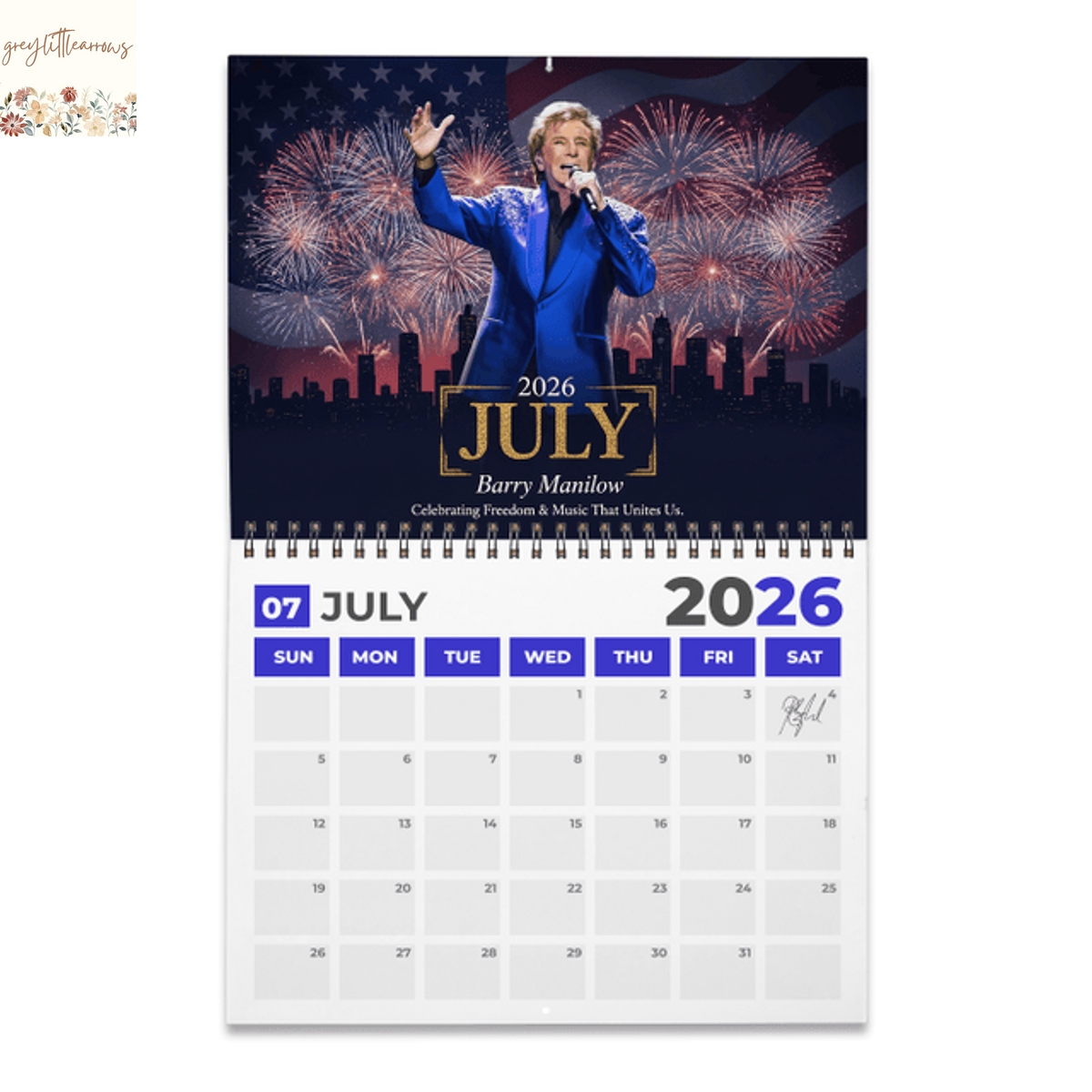 Barry Manilow 2026 Wall Calendar Barry Manilow 2026 Wall Calendar