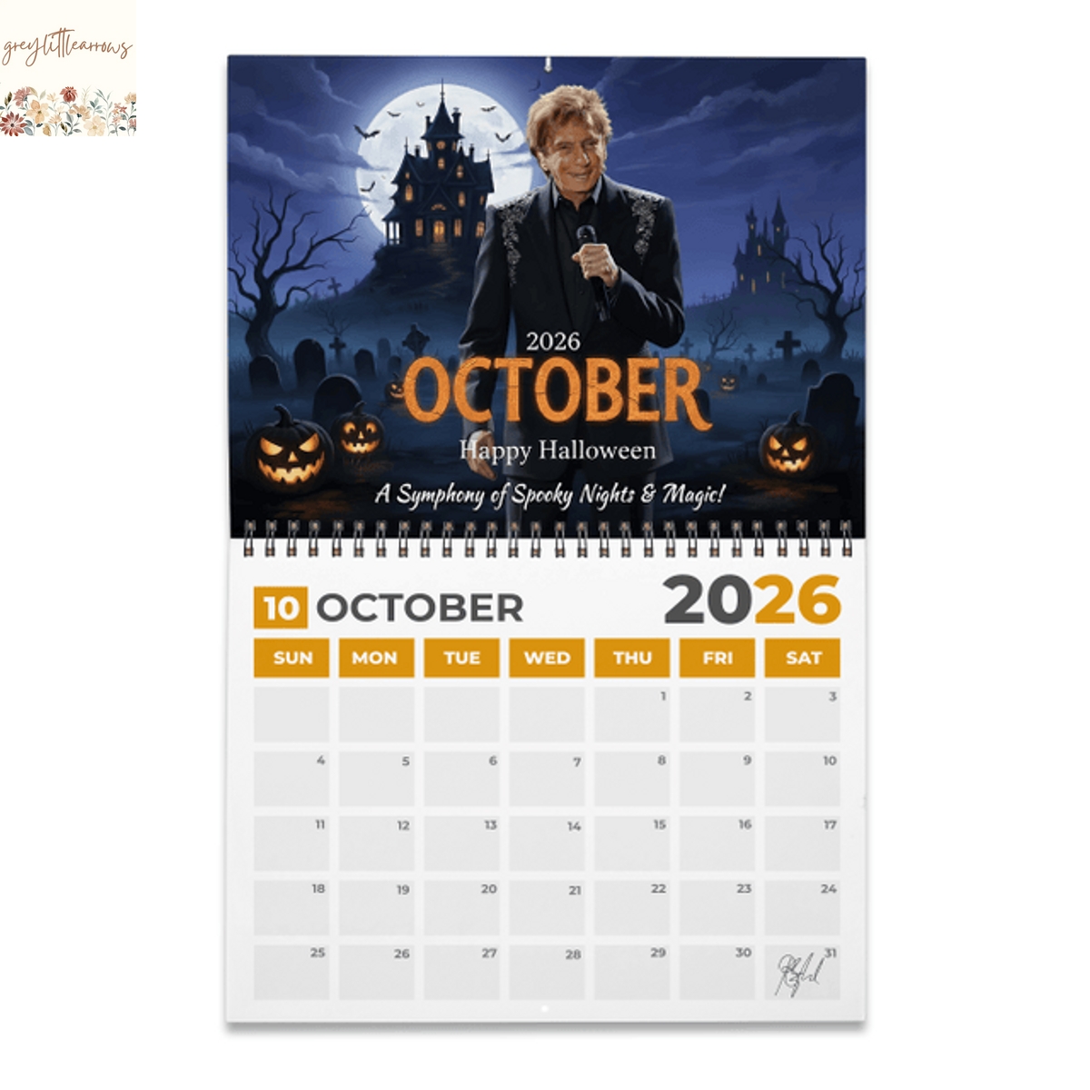 Barry Manilow 2026 Wall Calendar Barry Manilow 2026 Wall Calendar