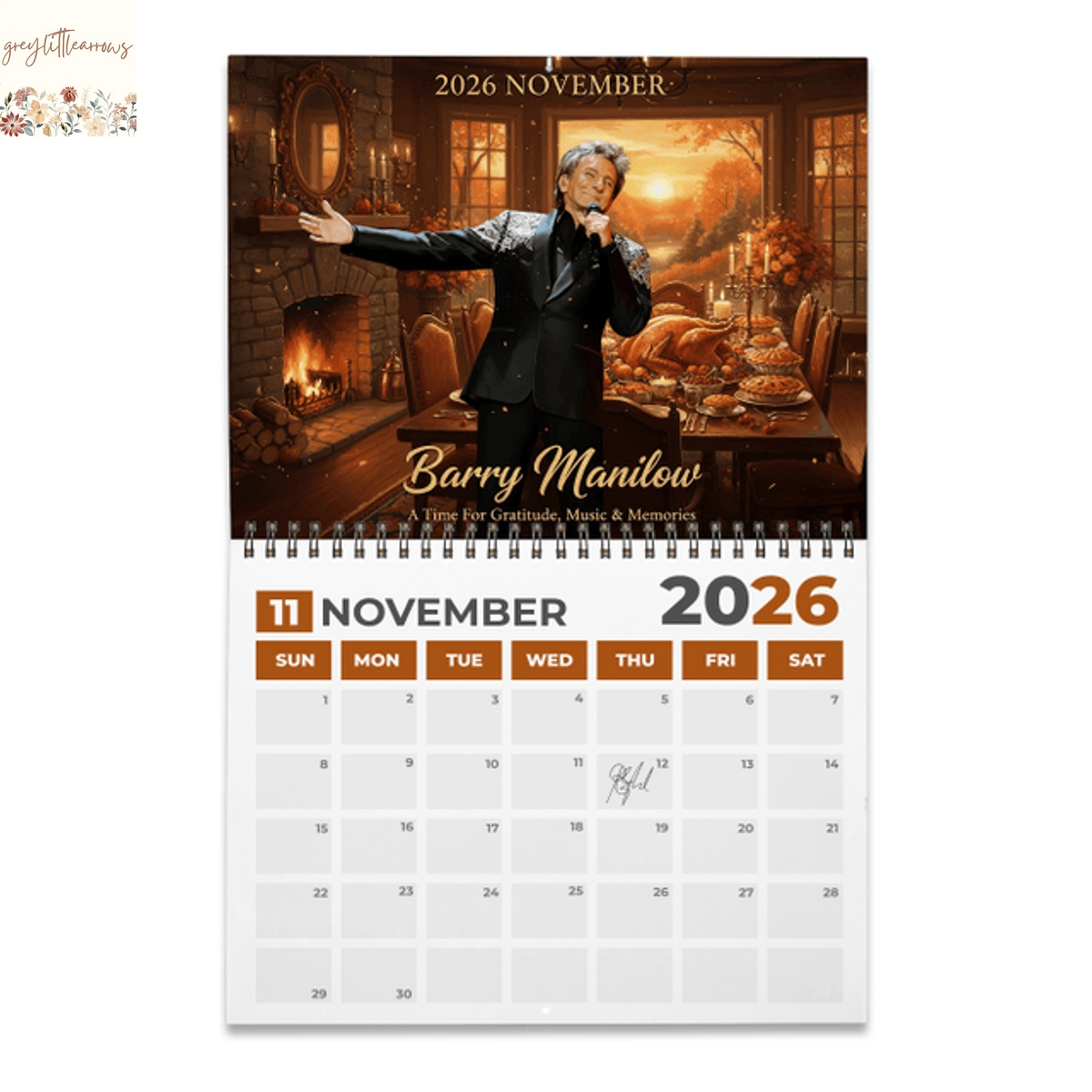 Barry Manilow 2026 Wall Calendar Barry Manilow 2026 Wall Calendar
