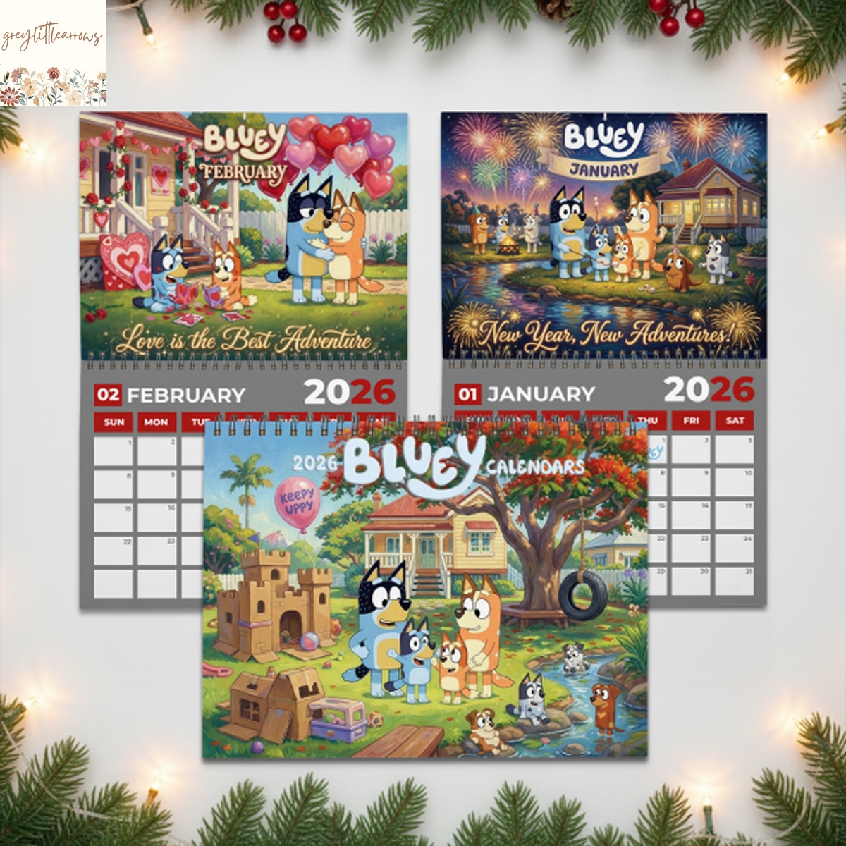 Bluey 2026 Wall Calendar Bluey 2026 Wall Calendar