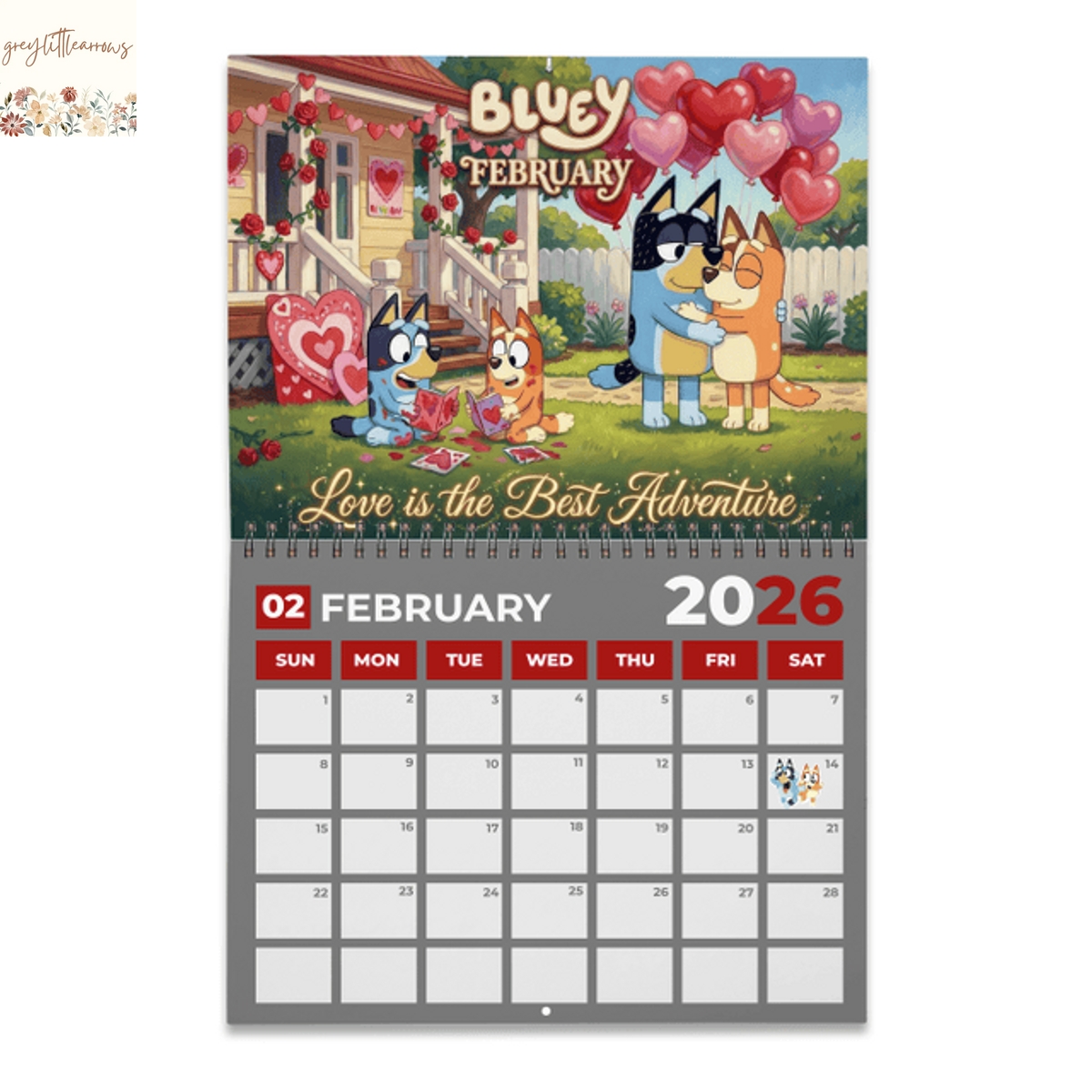Bluey 2026 Wall Calendar Bluey 2026 Wall Calendar