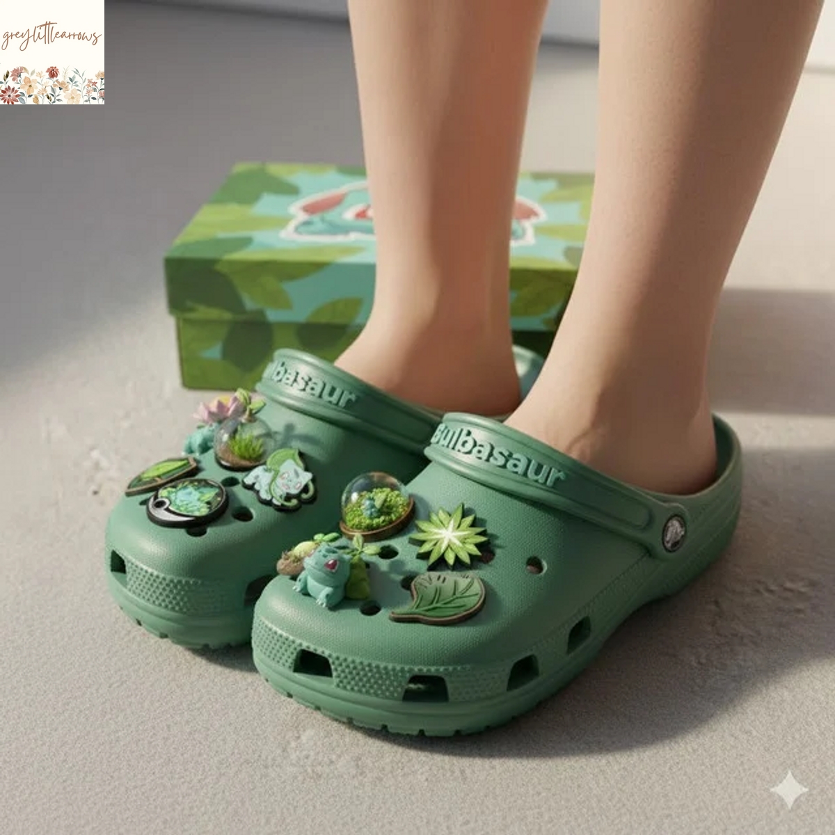 Bulbasaur Crocs With Charms Bulbasaur Crocs With Charms