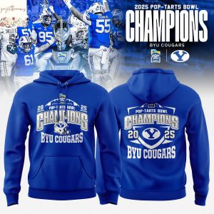 BYU Cougars 2025 Pop-Tarts Bowl Champions Design Hoodie
