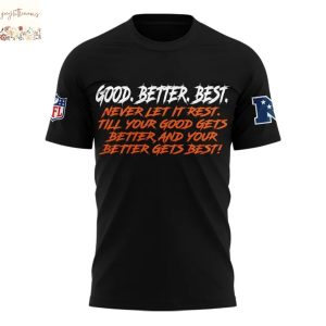 Chicago Bears Good. Better. Best 3D T-Shirt – Black