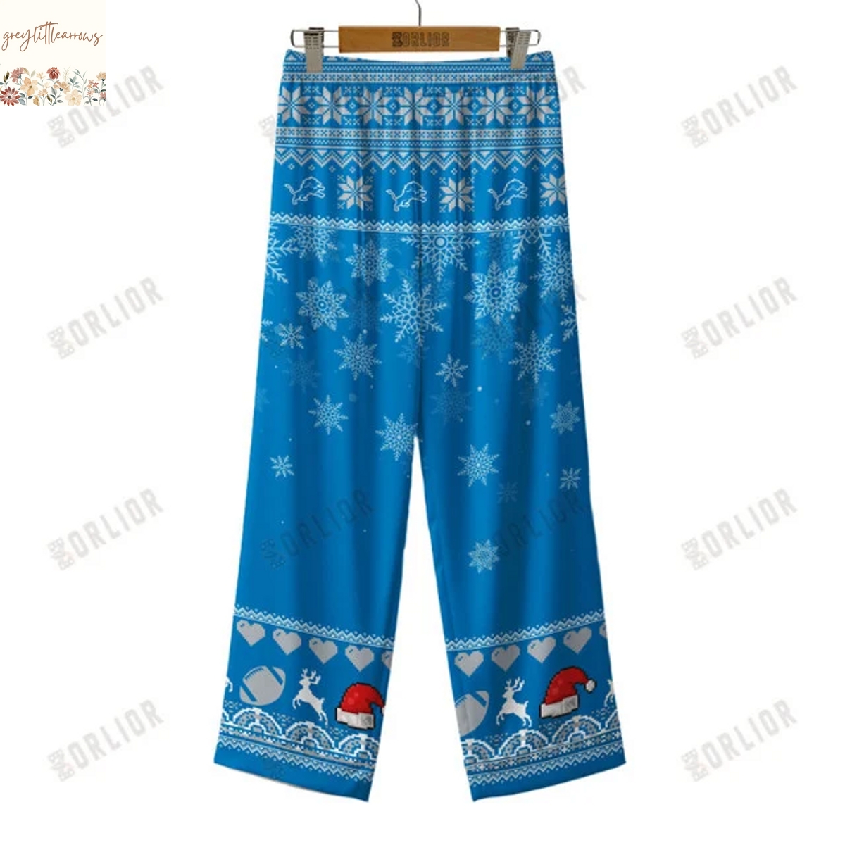 Detroit Lions 2025 Holiday Season Pajamas Set Detroit Lions 2025 Holiday Season Pajamas Set