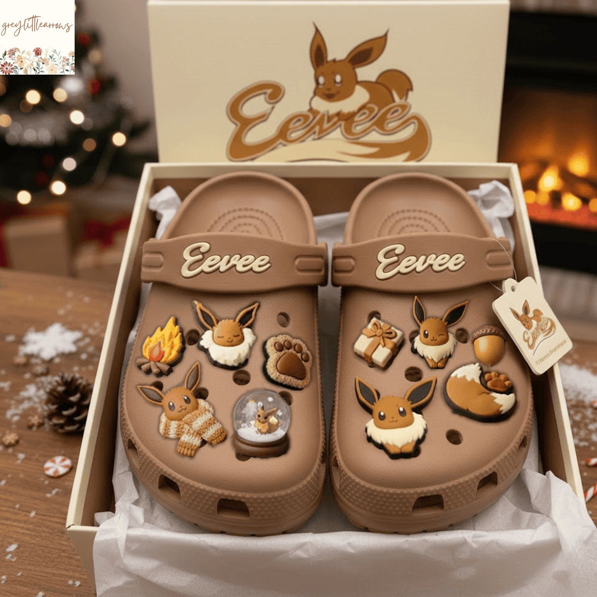 Eevee Crocs With Charms Eevee Crocs With Charms