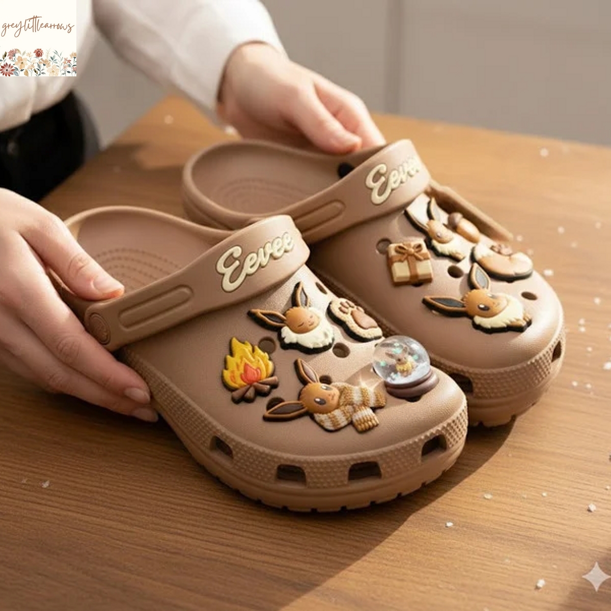 Eevee Crocs With Charms Eevee Crocs With Charms