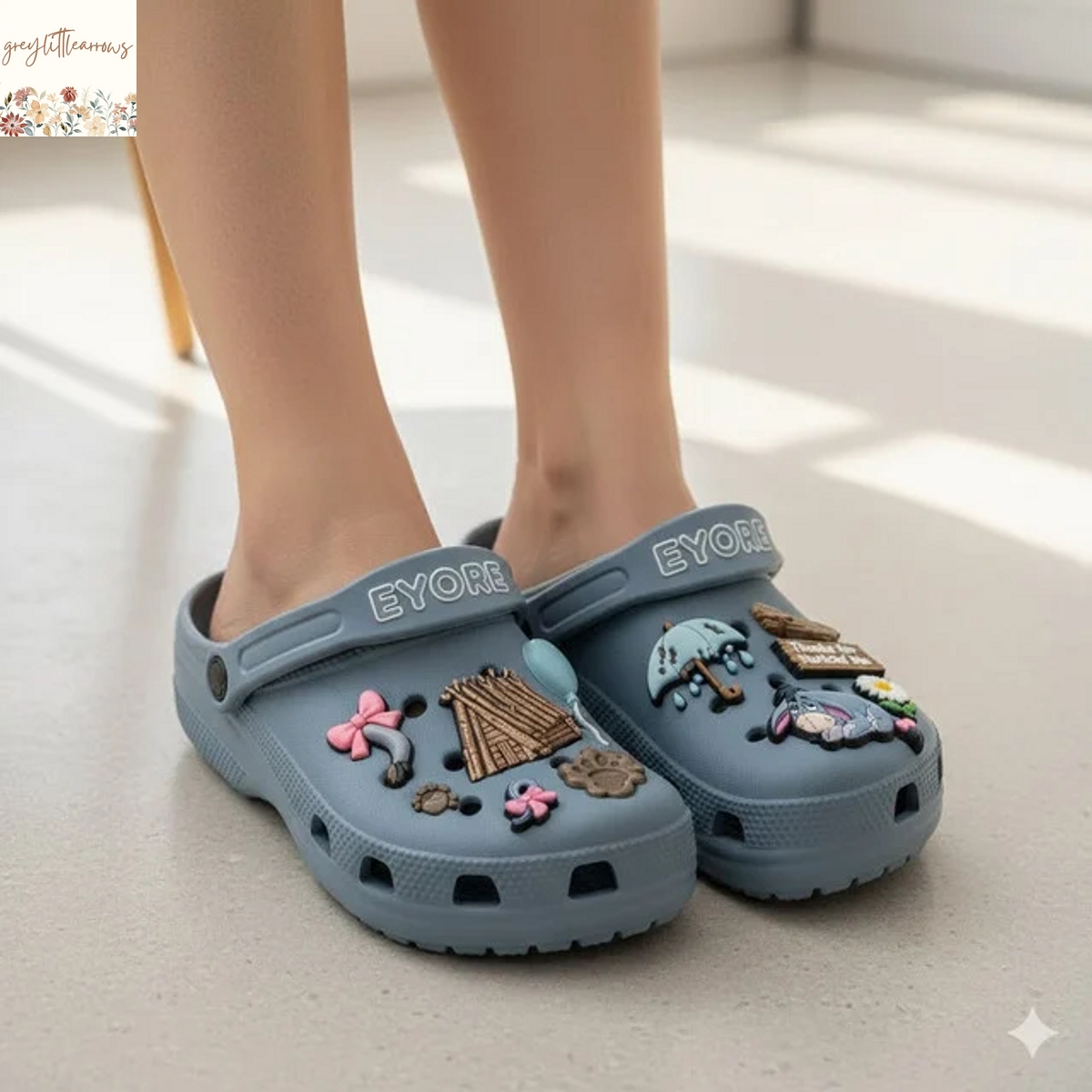 Eyore Crocs With Charms Eyore Crocs With Charms