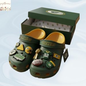 Green Bay Packers Crocs With Charms