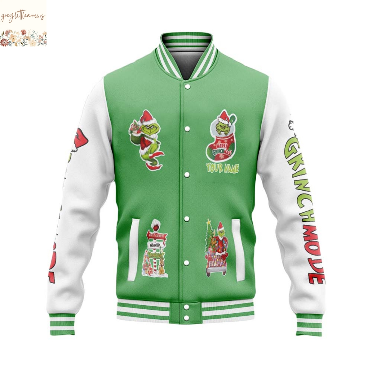 How The Grinch Stole Christmas Baseball Jacket How The Grinch Stole Christmas Baseball Jacket