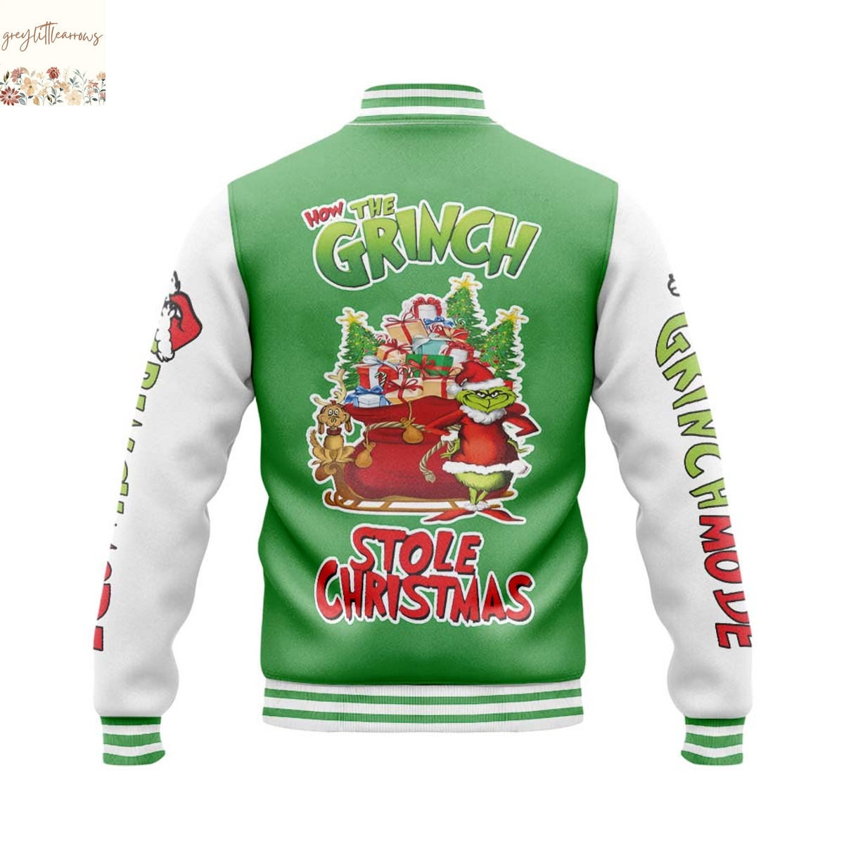 How The Grinch Stole Christmas Baseball Jacket How The Grinch Stole Christmas Baseball Jacket