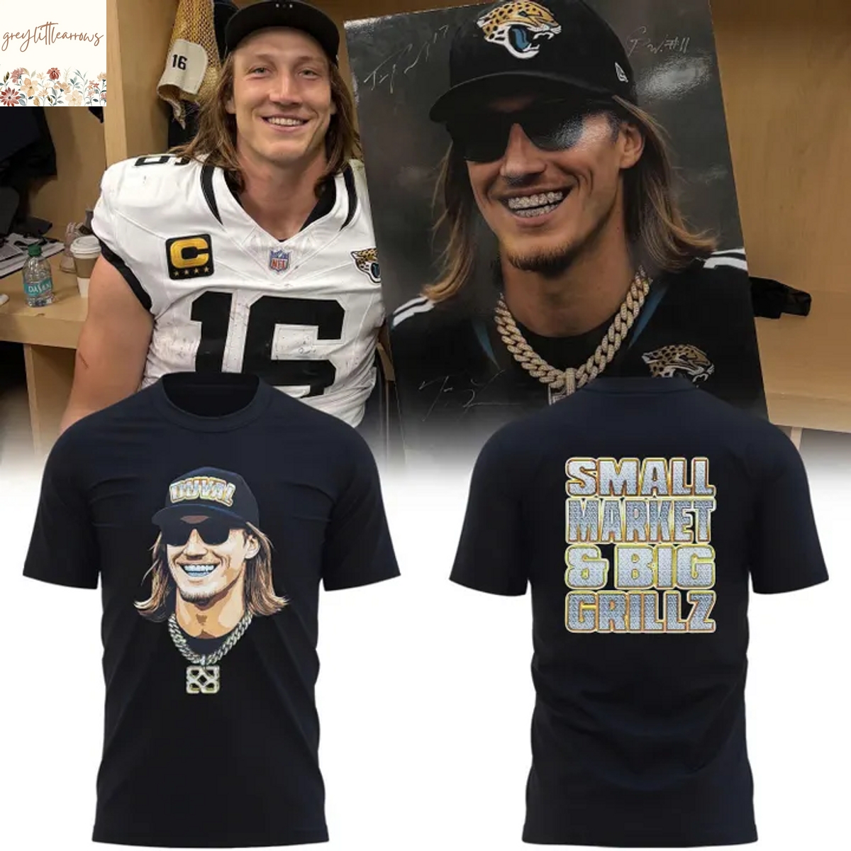 Jacksonville Jaguars QB Trevor Lawrence Steezy Trev 3D T-Shirt Jacksonville Jaguars QB Trevor Lawrence Steezy Trev 3D T-Shirt