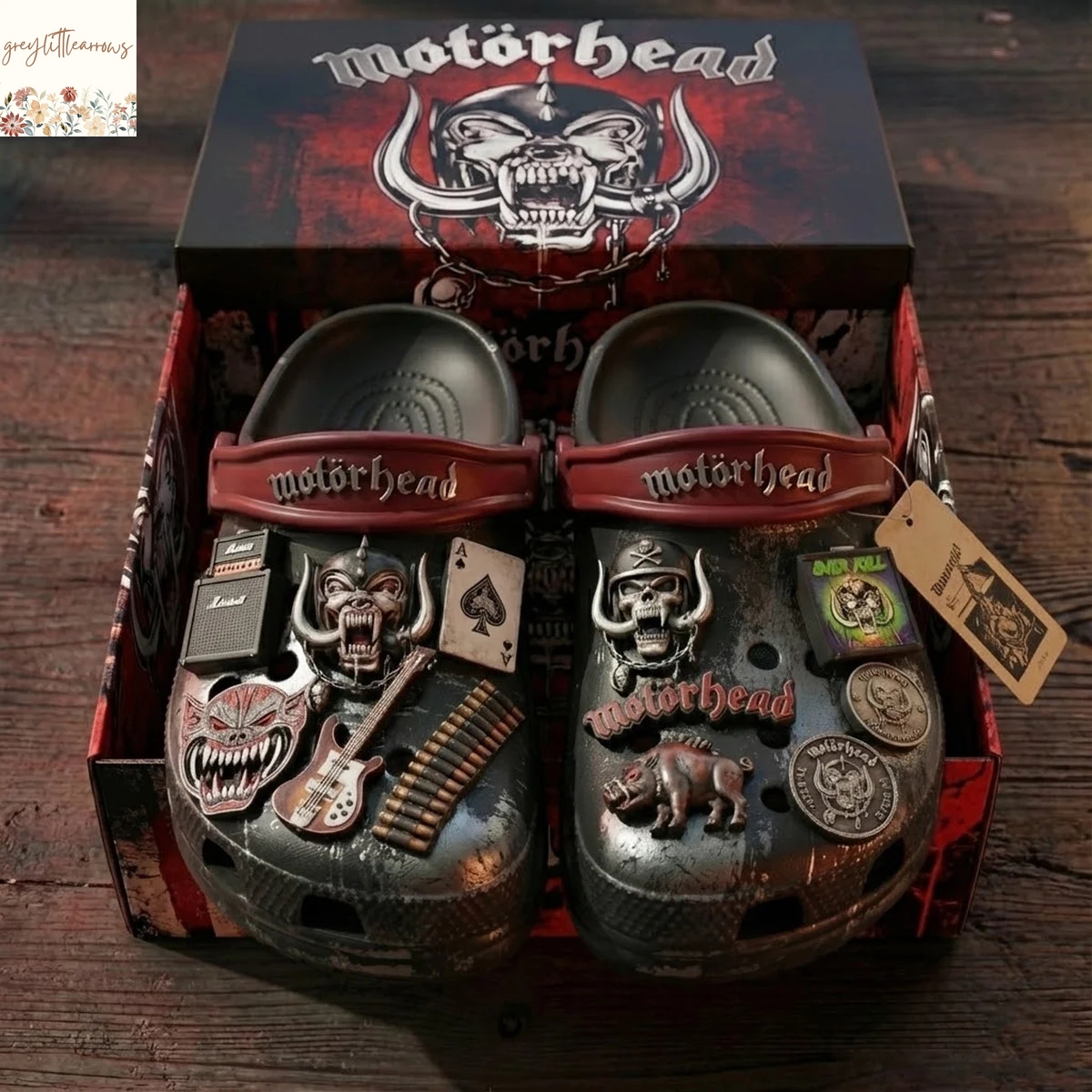 Motorhead Crocs With Charms Motorhead Crocs With Charms