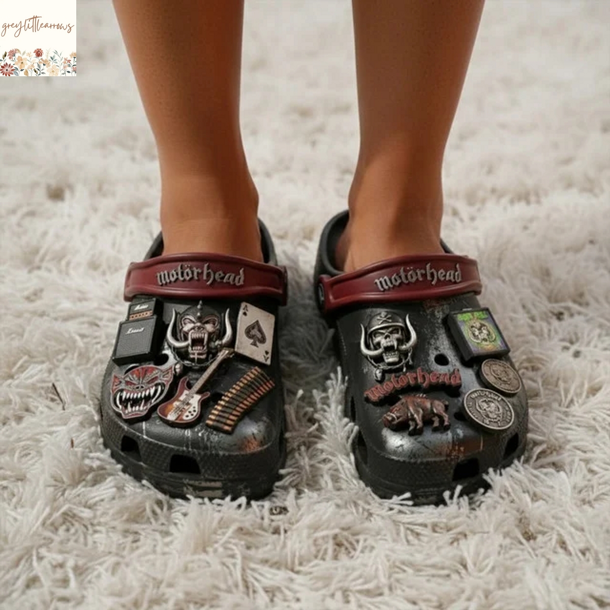 Motorhead Crocs With Charms Motorhead Crocs With Charms
