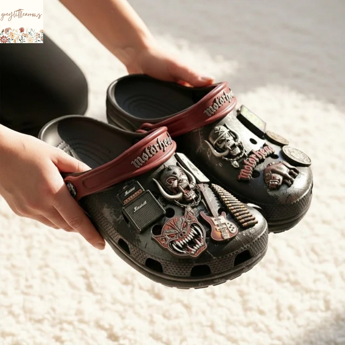 Motorhead Crocs With Charms Motorhead Crocs With Charms