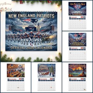 New England Patriots 2026 Wall Calendar