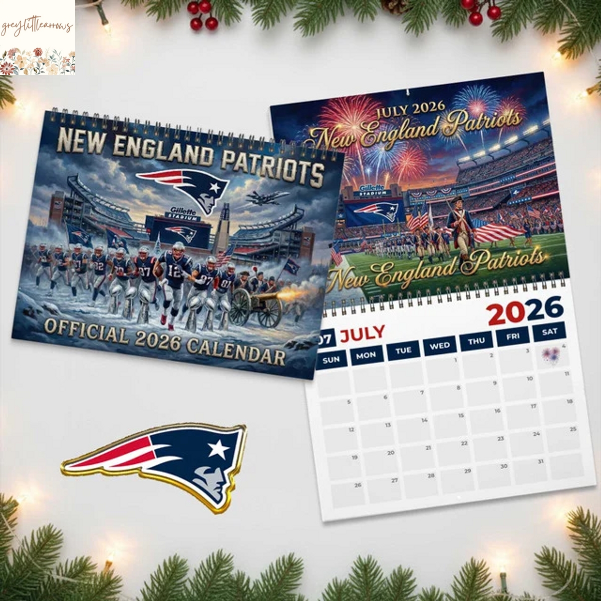 New England Patriots 2026 Wall Calendar New England Patriots 2026 Wall Calendar