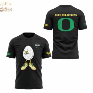 Oregon Duck Football Fit For Flight Go Duck 3D T-Shirt