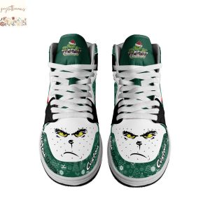 Personalized New York Jets x The Grinch x Christmas Air Jordan 1 High Top