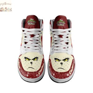 Personalized Oklahoma Sooners x The Grinch x Christmas Air Jordan 1 High Top