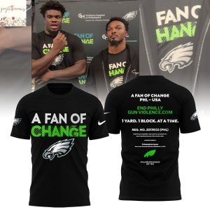 Philadelphia Eagles A Fan Of Change 3D T-Shirt