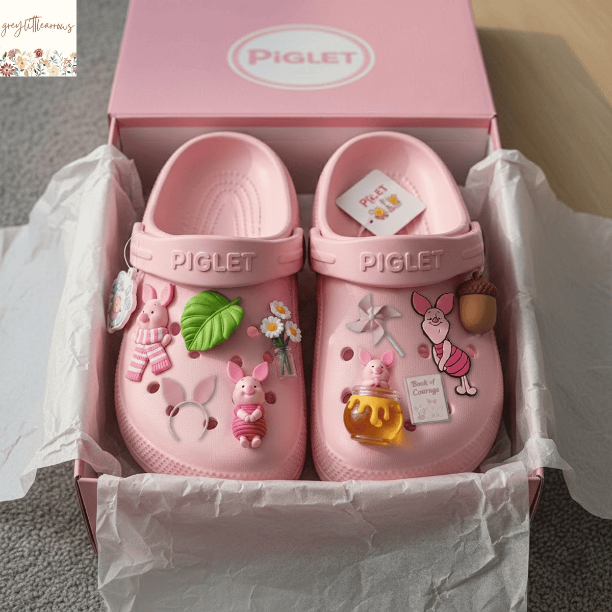 Piglet Crocs With Charms Piglet Crocs With Charms